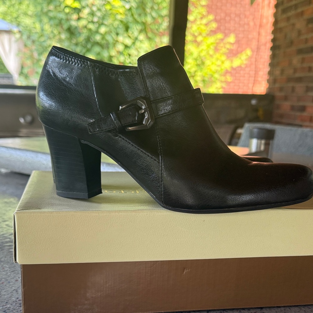 Franco Sarto Black Heeled Boots